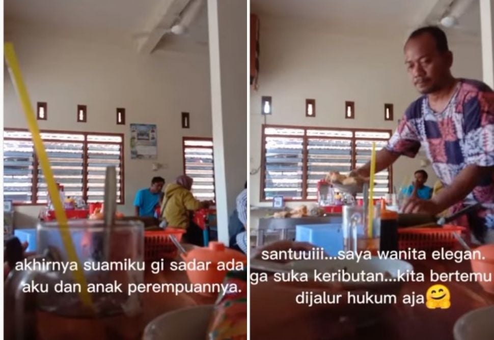 Makan bakso ketemu suami dan perempuan lain (Instagram/dagelanviral)