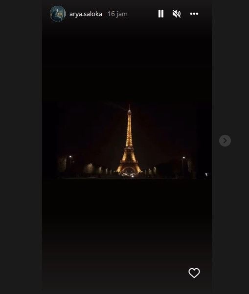 Unggahan terbaru Arya Saloka di Instagram Story. 