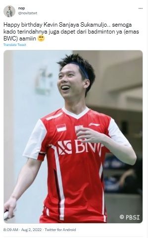 Trending topic Twitter Kevin Sanjaya. [Twitter]