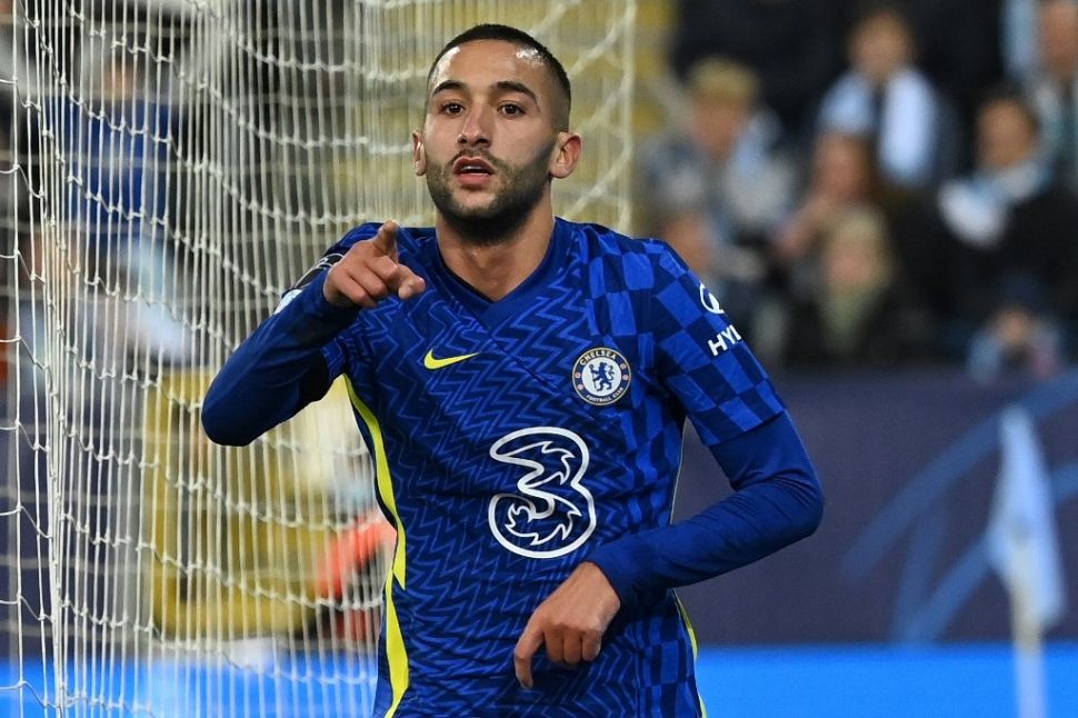 Penyerang sayap Chelsea, Hakim Ziyech. [Jonathan NACKSTRAND / AFP]