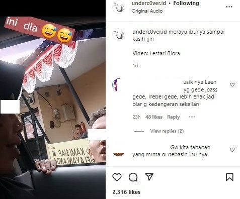 Cara polisi rayu ibunya minta izin kondangan (Instagram/undercover)