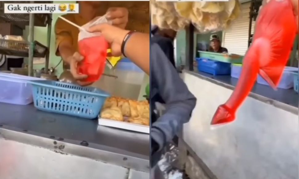 Bentuk minuman tak biasa (Instagram/birunyarina)