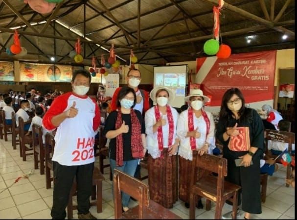 Sekolah Darurat Kartini Ibu Kembar, di Ancol, Jakarta Utara. (Ist)