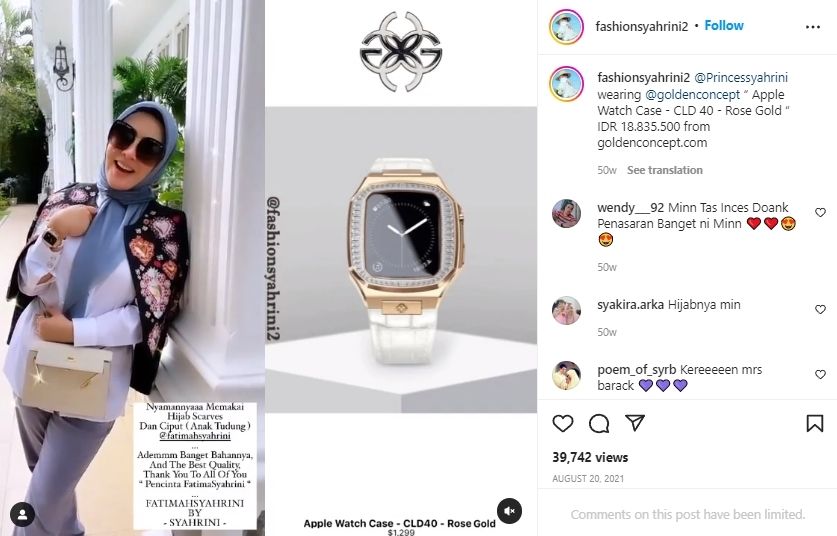  Koleksi Jam Tangan Syahrini (instagram/@fashionsyahrini2)