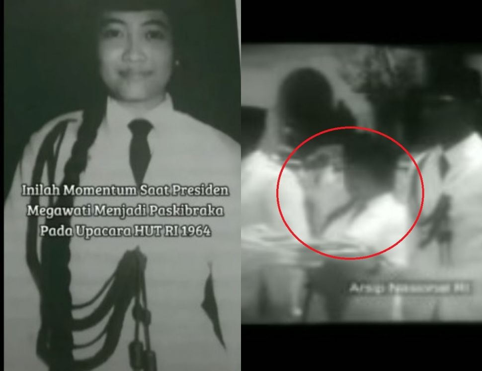 Megawati jadi paskibraka (Instagram/viral62)