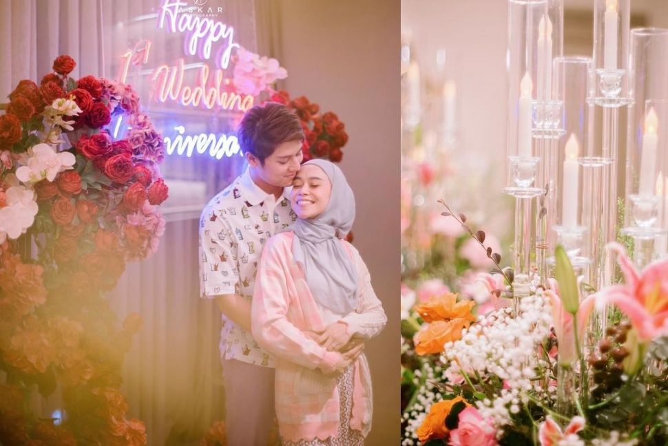 Potret Lesti Kejora dan Rizky Billar Rayakan Anniversary Pertama (instagram/@askar_photography)