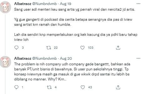 Curhatan netizen soal etika etika diduga karyawan RANS viral [Twitter]