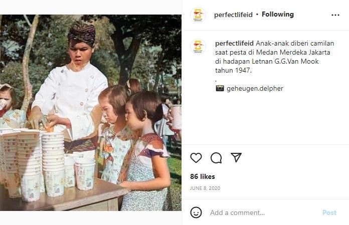 Foto jadul pesta di Jakarta tahun 1947. (instagram/perfectlifeid)