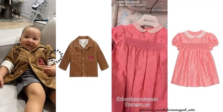 Outfit Rayyanza vs Ameena (Instagram/@rafatharcloset/@fashion_aureliehermansyah_atta)