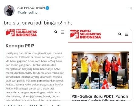 Cuitan Soleh Solihun (twitter.com/solehsolihun)