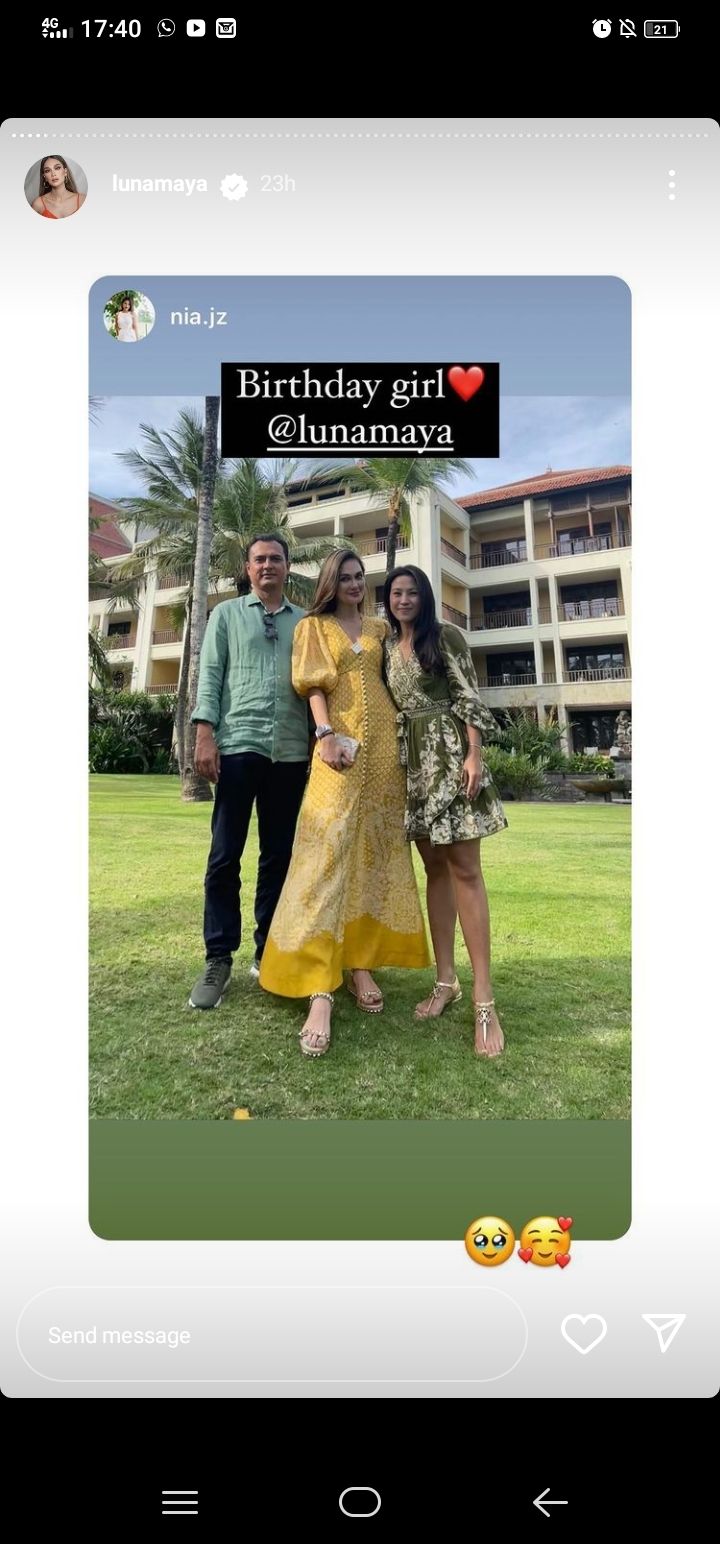 Momen Surprise Ultah Luna Maya ke-39 (Instagram/@lunamaya)