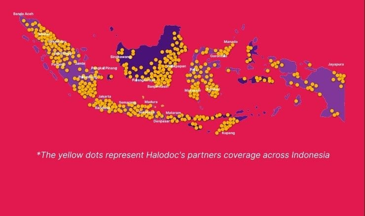  Jangkauan Luas Halodoc dengan Jaringan Mitra di Seluruh Indonesia (Halodoc)