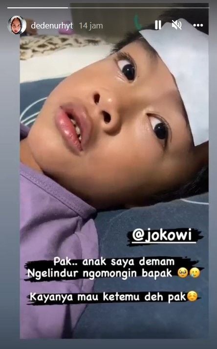 Bocah ngigau Jokowi diampuni dosa-dosanya. (Dok. Instagram)