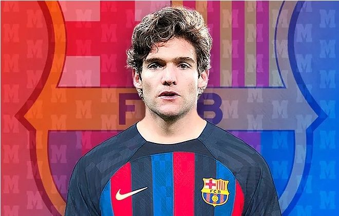 Pemain anyar Barcelona Marcos Alonso. [Foto: Marca]