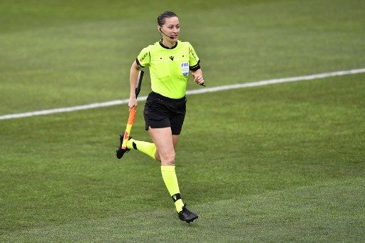 Guadalupe Porras, wasit perempuan asal Spanyol. [AFP]