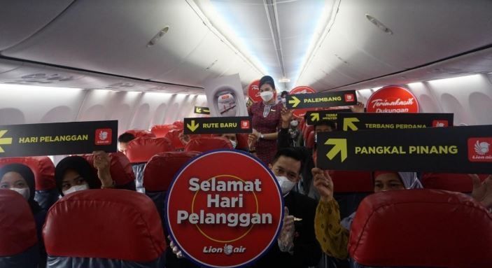 Rute terpendek Lion Air di Hari Pelanggan Nasional. (Istimewa)