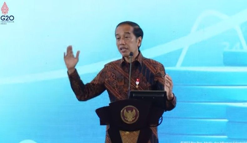 Sambutan Presiden Jokosi di  Pembukaan Sarasehan 100 Ekonom Indonesia (Youtube/Sekretariatpresiden)