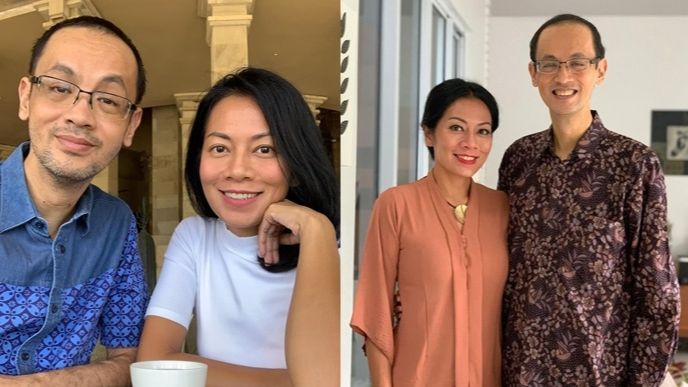 Reza Gunawan dan Dewi Lestari (Instagram/@rezagunawan)