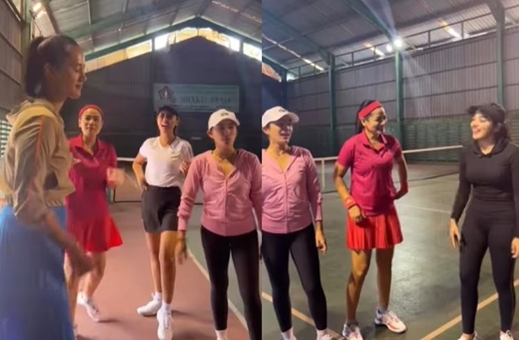 Potret Geng Tenis Titi Kamal (Instagram/@paula_verhoeven)