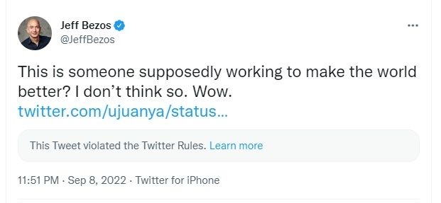 Cuitan Jeff Bezos. [Twitter]