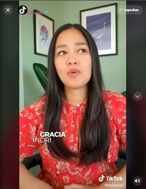 Gracia Indri sudah pindah ke Belanda sejak setahun yang lalu (TikTok/HaiBunda)