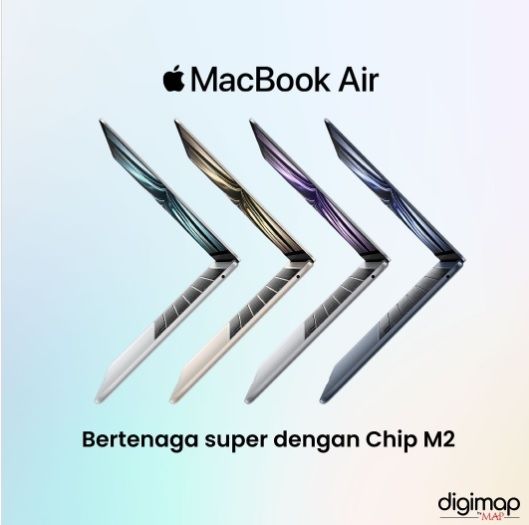 MacBook Air 2022 hadir di Indonesia. [Instagram/@digimap_id]