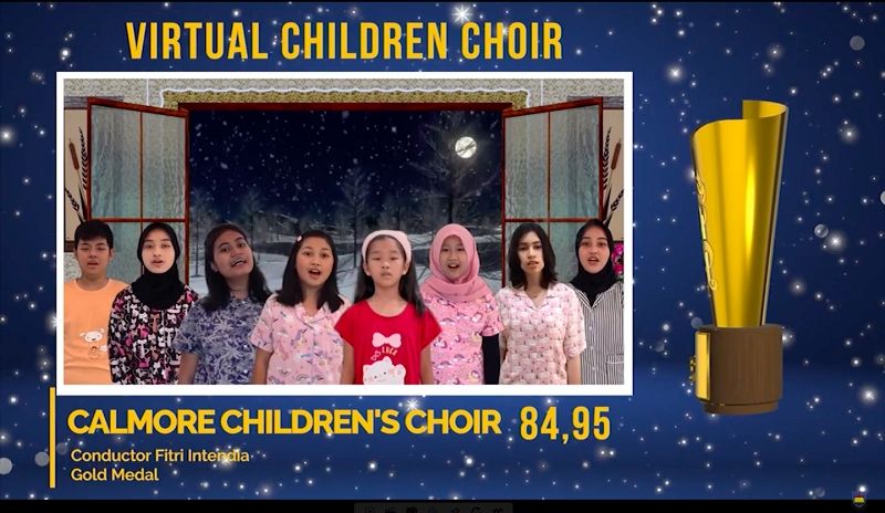 Calmore Children's Choir asal Indonesia Berhasil meraih Virtual Award Winner di PICF 2022