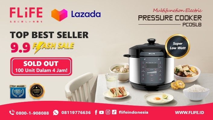 Flife 10 in 1 Multifunction Pressure Cooker. (Istimewa)