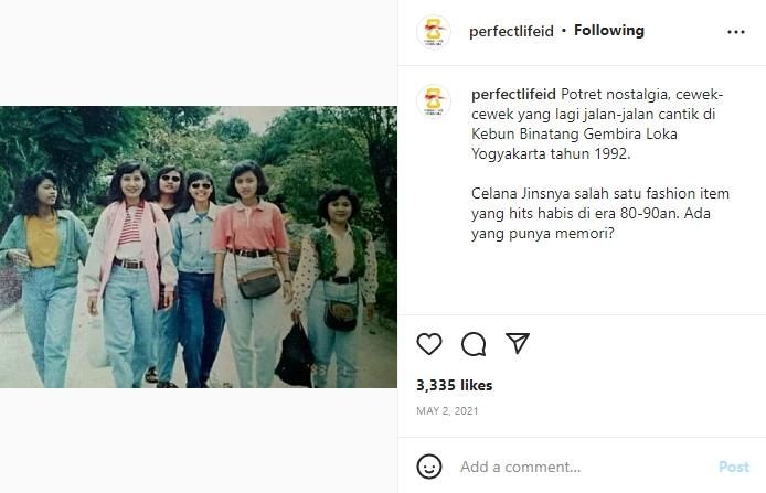 Foto jadul wisata di Yogyakarta tahun 1992. (instagram/perfectlifeid)