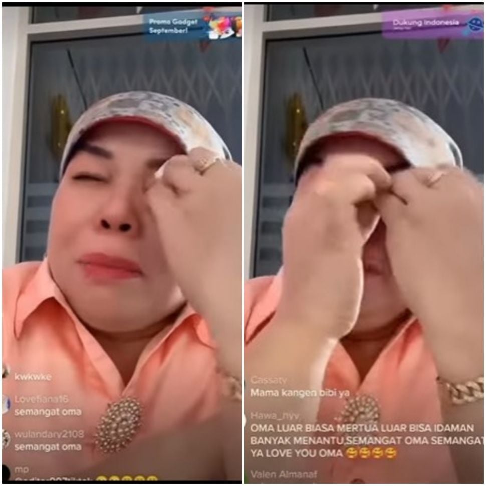 Oma Gala Nangis Sesenggukan Disebut Artis Dadakan Jangan Dibilang Kami Ini Enak Banget