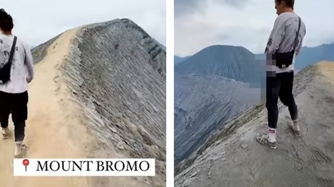 Duh Sok Jagoan, Bule Kelewat Bangga Pamer Kencing Sembarangan Di Gunung ...