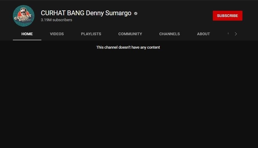 Akun YouTube Denny Sumargo (Instagram)