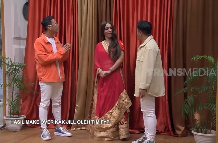 Potret Make Over Kak Jill Bak Artis India (YouTube TRANS7 OFFICIAL)