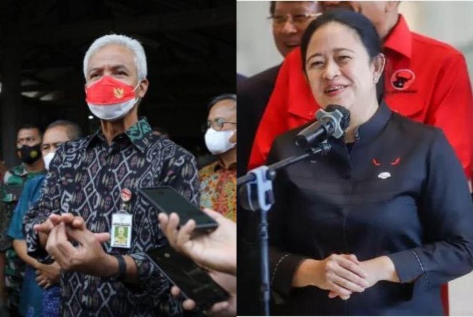 Ganjar Pranowo dan Puan Maharani 