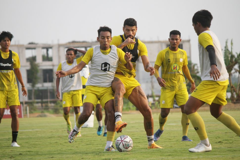 Barito Putera menggelar pemusatan latihan atau TC di training center Gelora Soekarno di Desa Mojoagung, Kecamatan Trangkil, Kabupaten Pati, Jawa Tengah. [Dok Safin Pati]