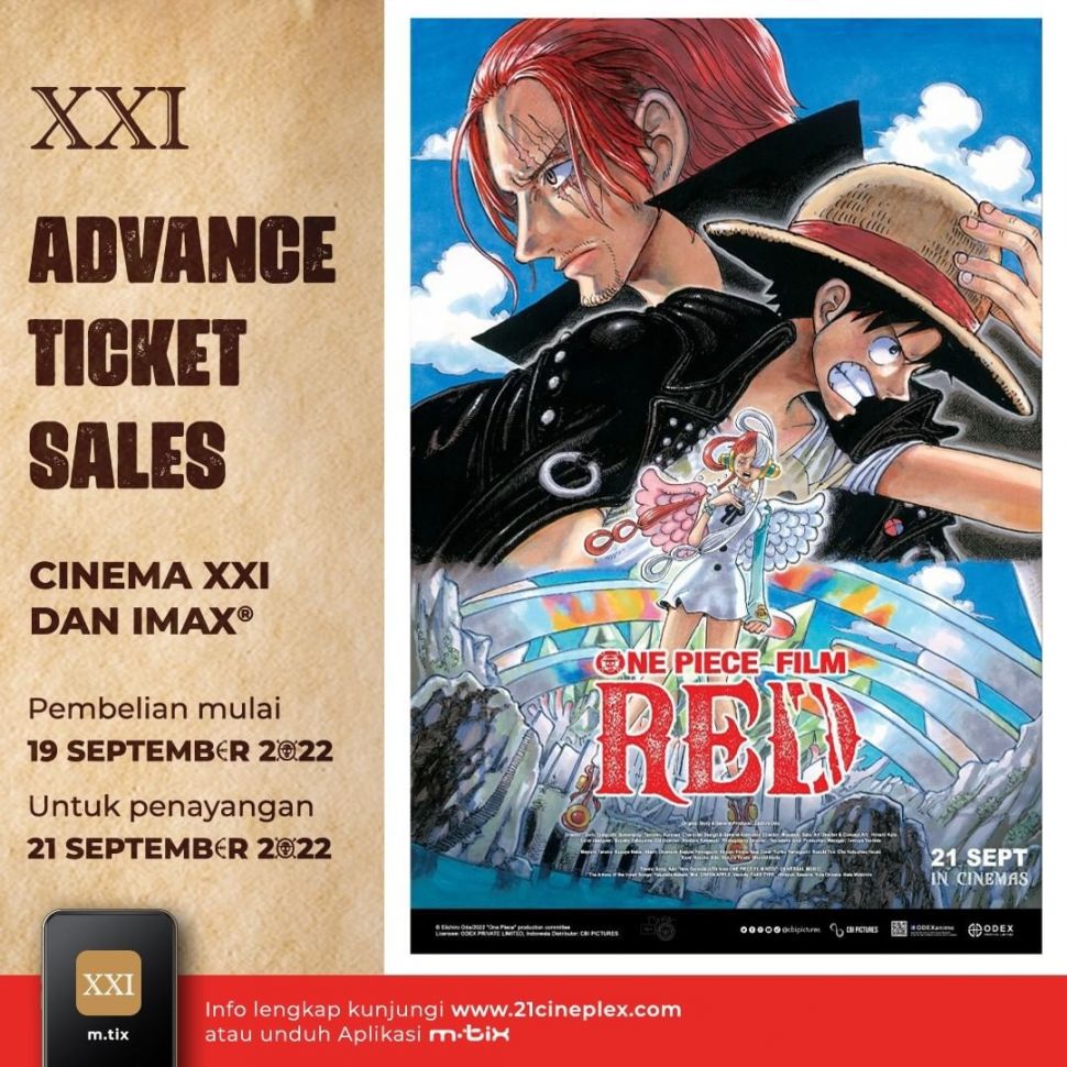 Film One Piece Red Ini Harga Tiket Dan Jadwal Tayang 8025