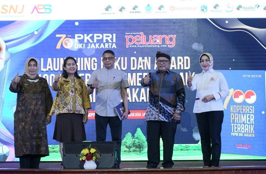 (Ki-ka): Ketua Umum PKPRI DKI Jakarta Syahnas Rasyid; Ir. Elisabeth Ratu Rante Allo, MM Kepala Dinas PPKUKM Provinsi DKI Jakarta; Suparyono Asisten Deputi Pengawasan Koperasi; Irsyad Muchtar Penulis buku '100 Koperasi Primer Terbaik' dan Ketua Umum Kadin DKI Jakarta Diana Dewi.