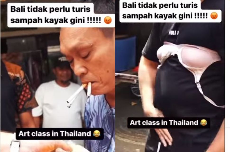 Turis di Bali lakukan pengjinaan (Instagram/niluhdjelantik)