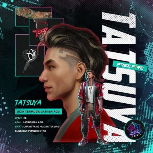 Profil Tatsuya dalam pembaruan OB36 Free Fire. (Instagram Free Fire Indonesia / @freefirebgid)