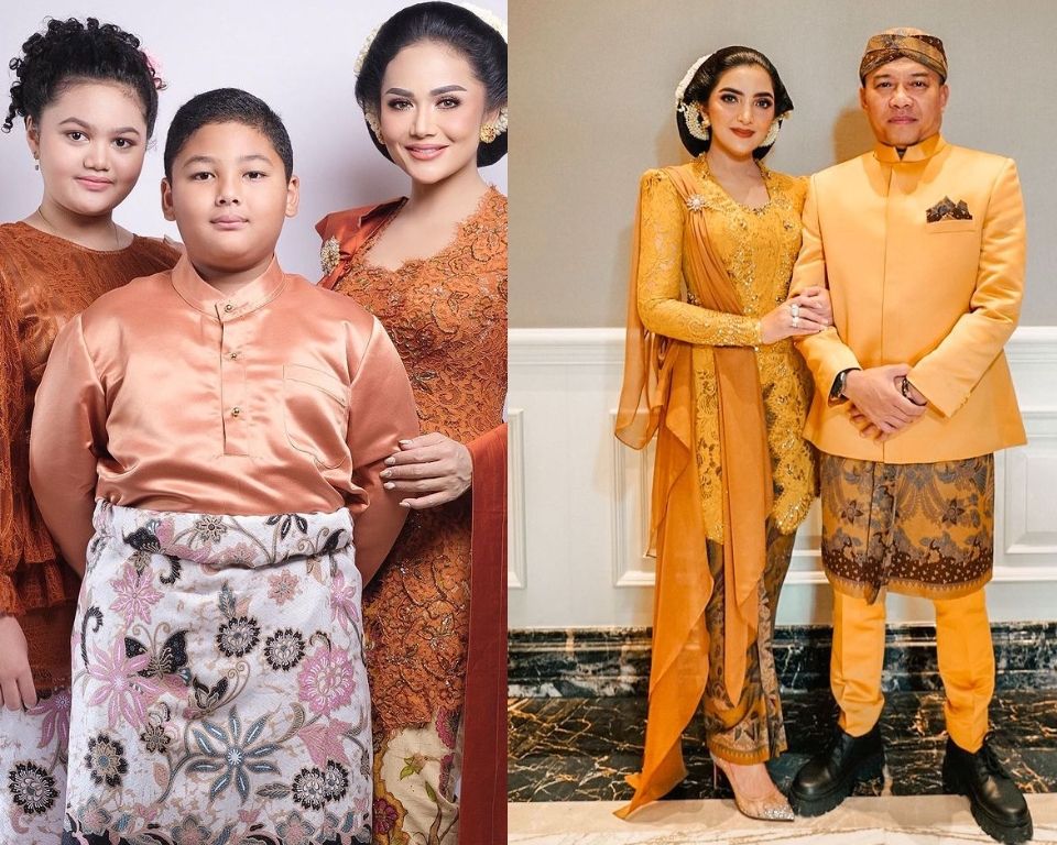 Penampilan Ashanty dan Krisdayanti di Prosesi Tedak Siten Ameena  (Instagram/krisdayantilemos dan as