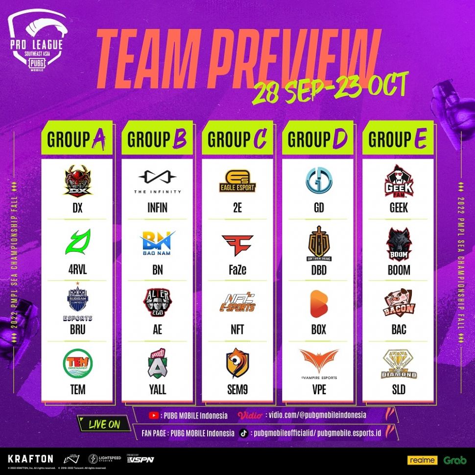 2022 PMPL Sea Championship Fall PUBG Mobile. [PUBG Mobile Indonesia] 