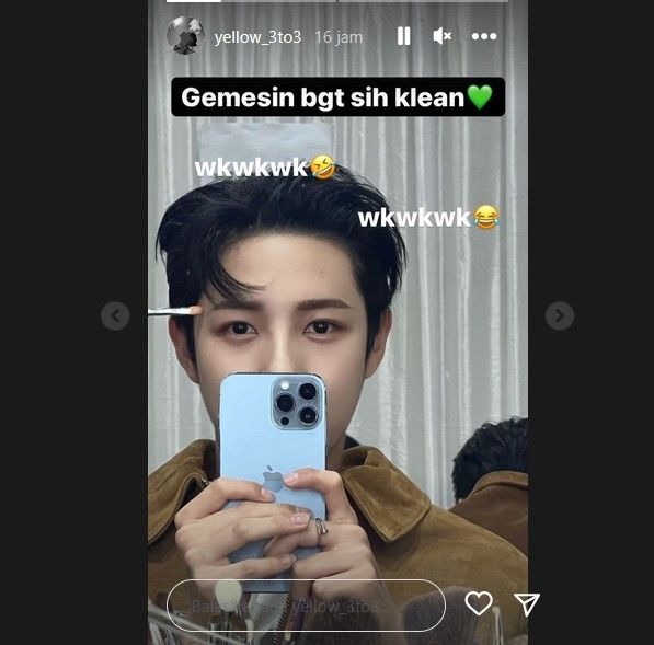 Renjun NCT Dream bikin caption di Instagram Story yang Indonesia banget. [Instagram]