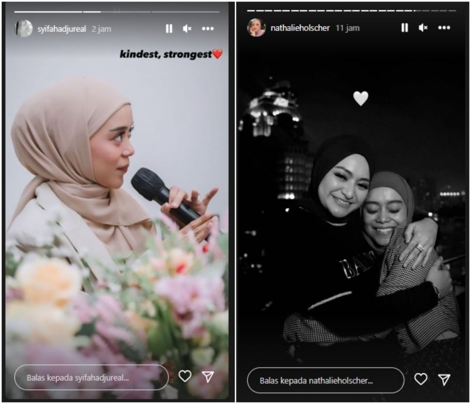 Unggahan Syifa Hadju dan Nathalie Holscher (Instagram)