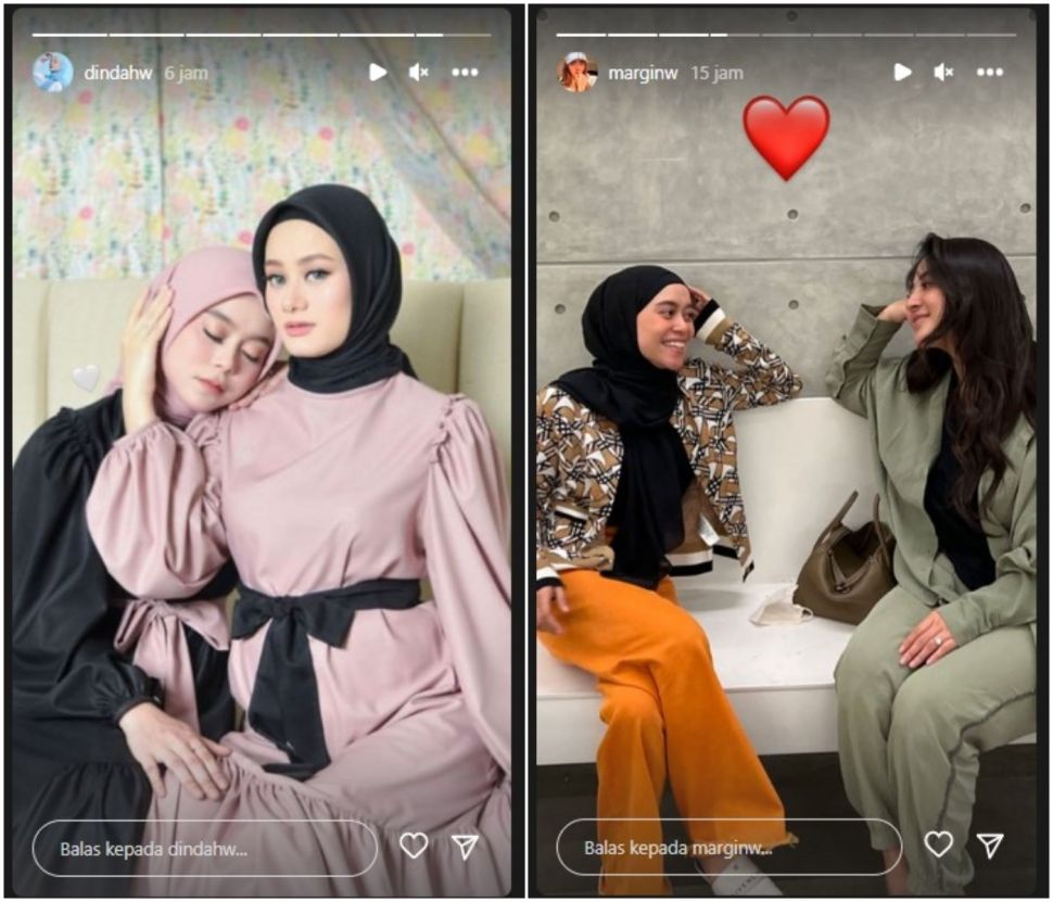 Unggahan Dinda Hauw dan Margin Wiyana (Instagram)