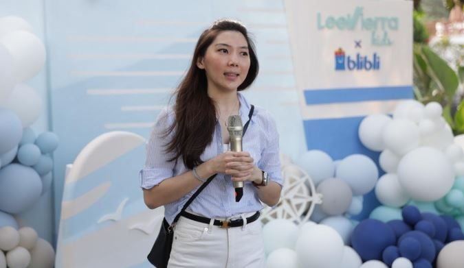 Steaphanie Susanto, VP Trade Partnership Blibli dalam peluncuran koleksi ekslusif BON VOYAGE dari Lee Vierra Kids x Blibli