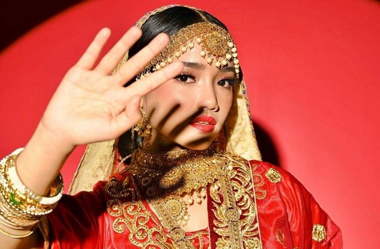 Potret Fuji jadi gadis India (Instagram/@fuji_an)