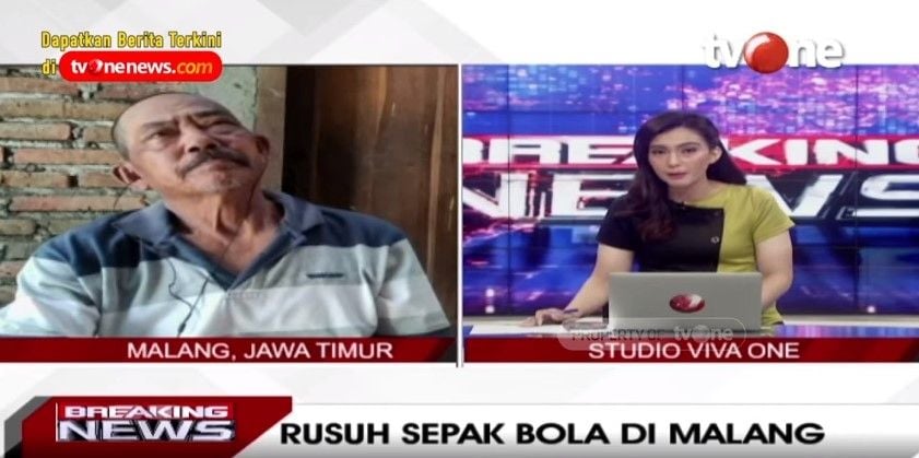 Roziqin ayah korban tragedi Arema-Persebaya (YouTube/TVONE)