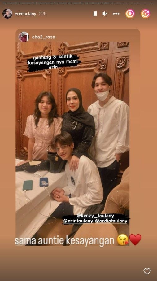 Potret pesta ultah istri Andre Taulany. (Instagram/@erintaulany)