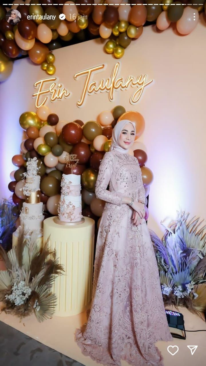 Potret pesta ultah istri Andre Taulany. (Instagram/@erintaulany)