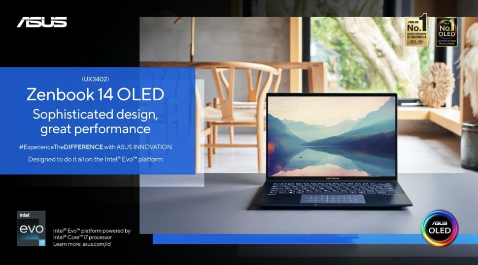 ASUS Zenbook 14 OLED (UX3402). (Dok: Asus)